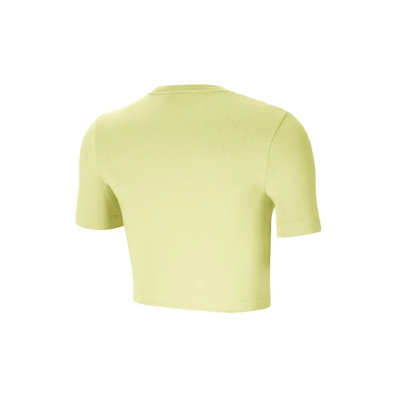 Nike Crop Tops Women's Yellow-1