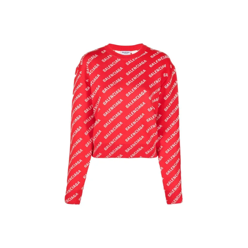 Balenciaga SS22 Sweater Women's Red-2