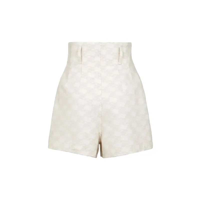 FENDI FW21 Denim Shorts Women's Cream-1