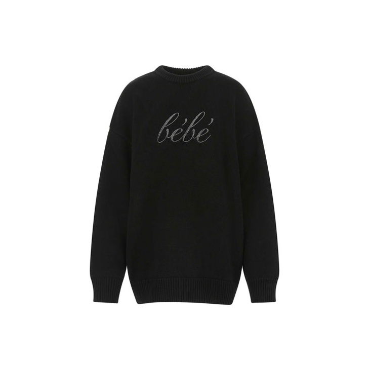 Balenciaga black sweater women's best sale