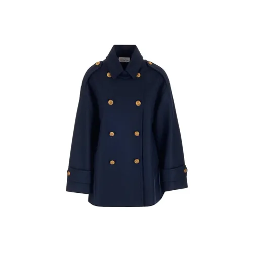 RED VALENTINO Velvet Jackets Women's Blue