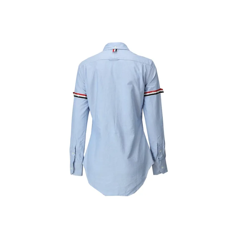THOM BROWNE Grosgrain Armband Long sleeve Oxford Shirt-1