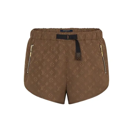 LOUIS VUITTON New Quarterly Products Of LV Casual Shorts Women's Brown