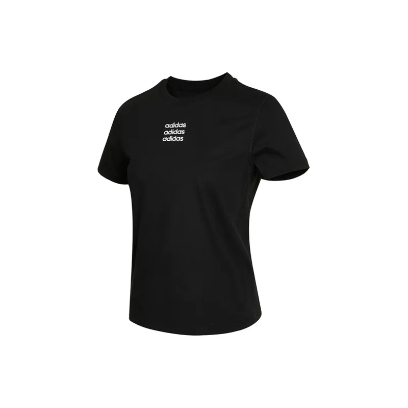 Adidas Neo Set in Sleeve T Shirt Women's Black-2