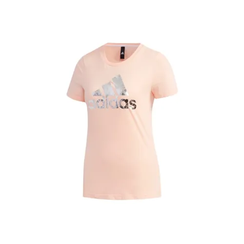 Adidas T-Shirts Women's Hazy Coral Pink