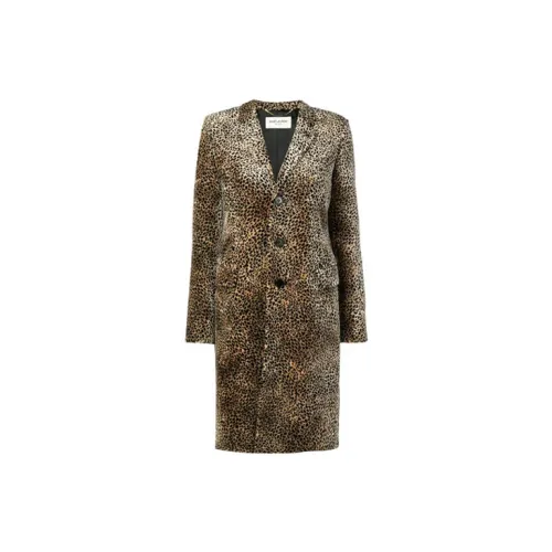 SAINT LAURENT Coats Women's Brown