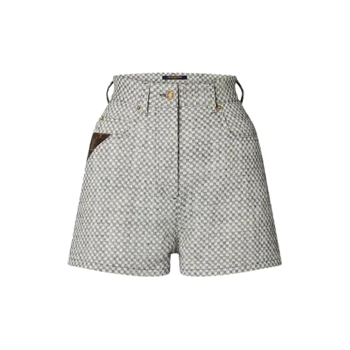 LOUIS VUITTON New Quarterly Products Of LV Denim Shorts Women's Black