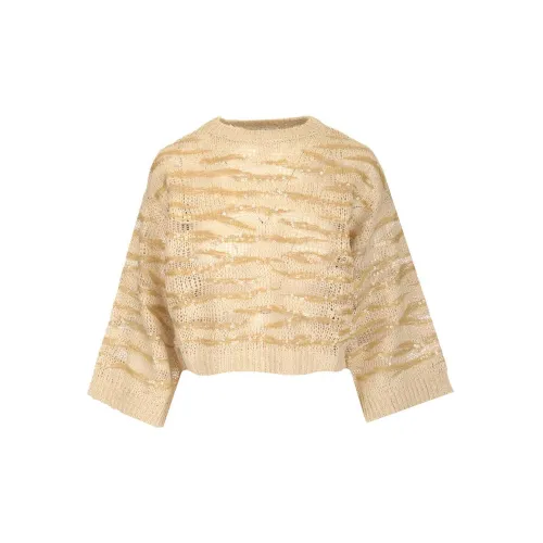 Brunello Cucinelli Sequin-embellished Cropped Jumper