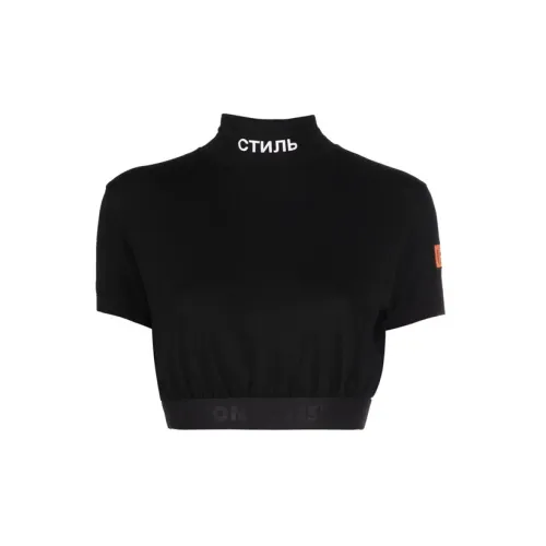 HERON PRESTON Crop Top Women's Black