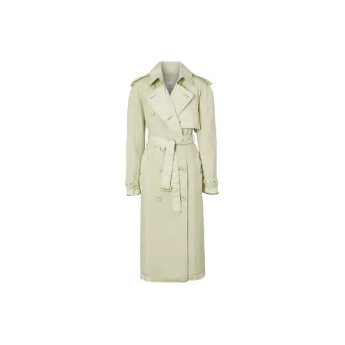 Burberry Trench Coats Women's Mist Green