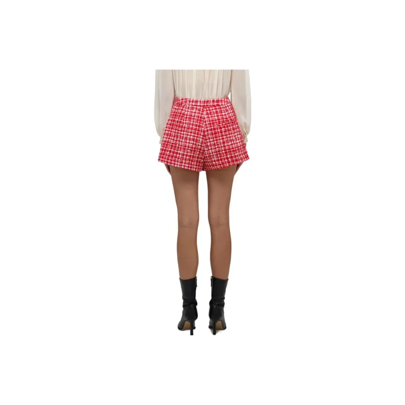 Self portrait Casual Short Skirts Women's Pink-1