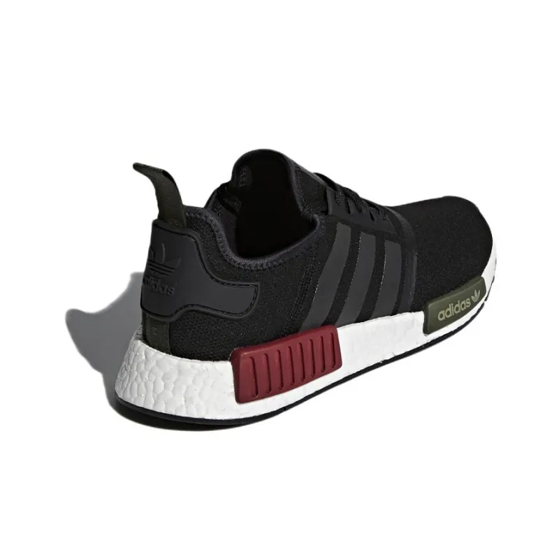Adidas Originals Nmd R1 Core Black Collegiate Burgundy-3