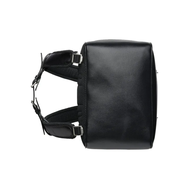GUCCI Canvas Leather Laptop Backpack Men's Black Gray Color-6