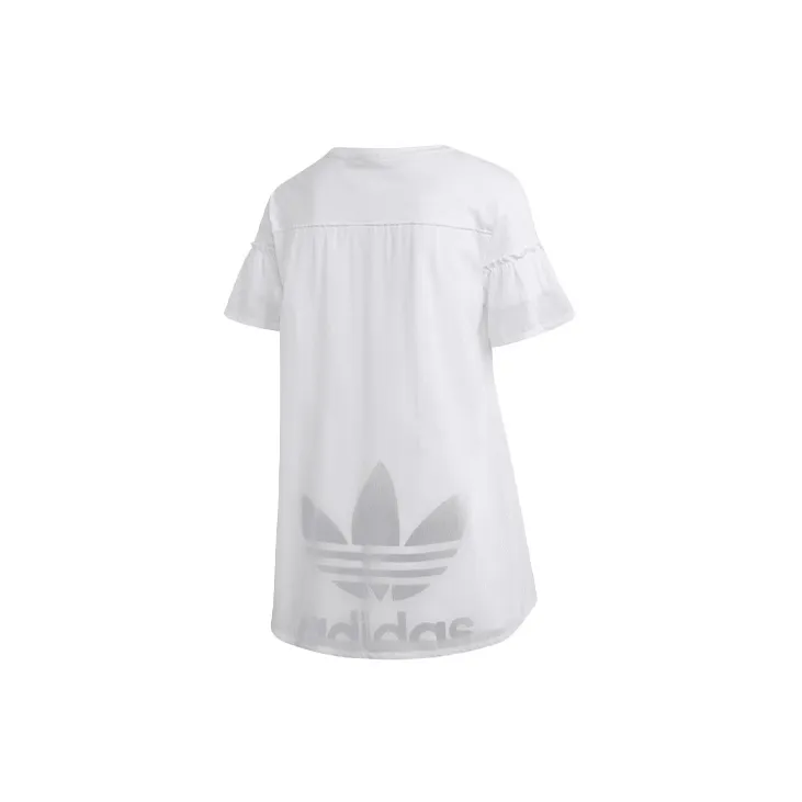 Adidas Originals Tulle T Shirts Women's White-1