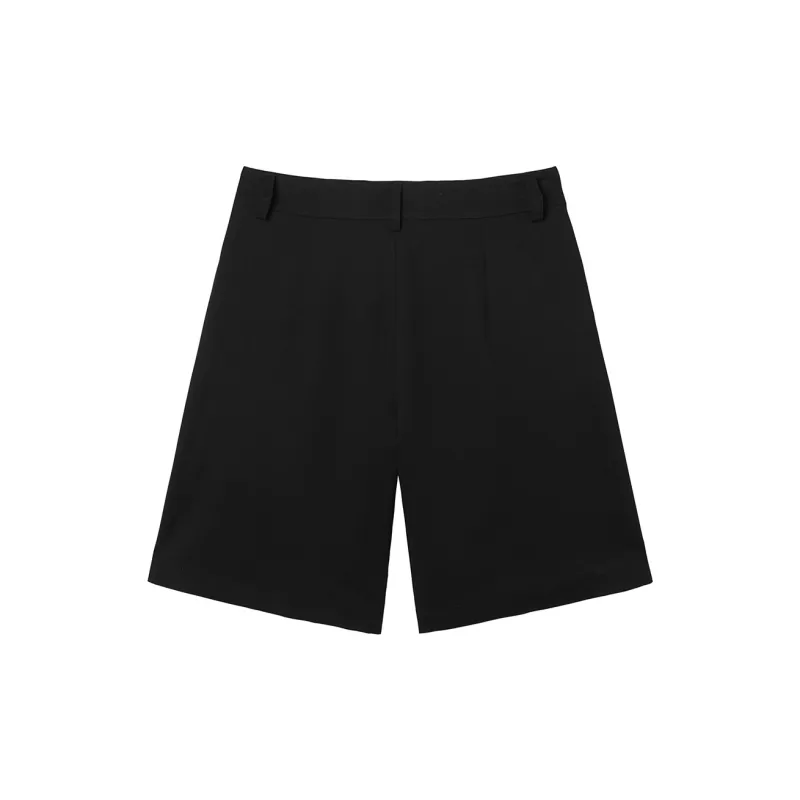 MEETLADY Casual Shorts Women's Black-1