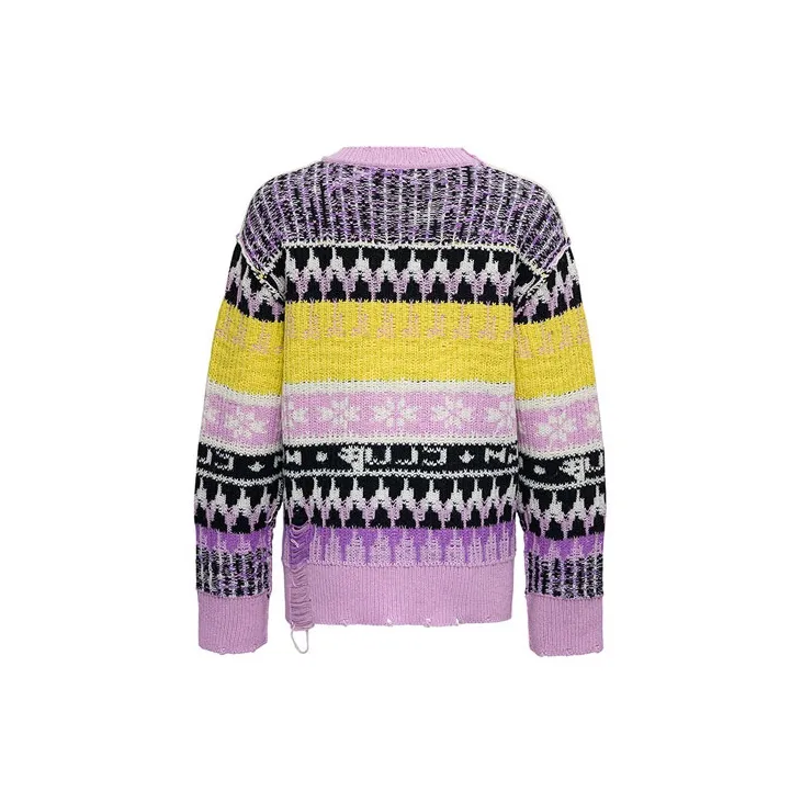 MSGM FW21 Loose Fit Sweater Women's Multicolor-1