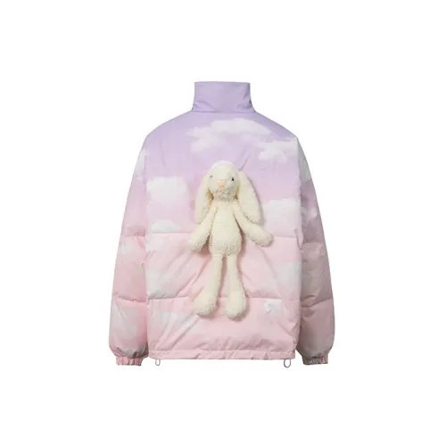 13 DEMARZO Puffer Jackets Unisex Pink