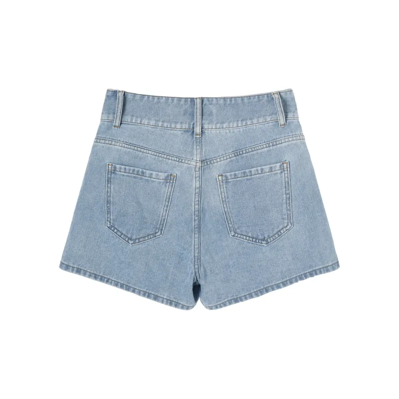 MEETLADY Denim Shorts Women's-4