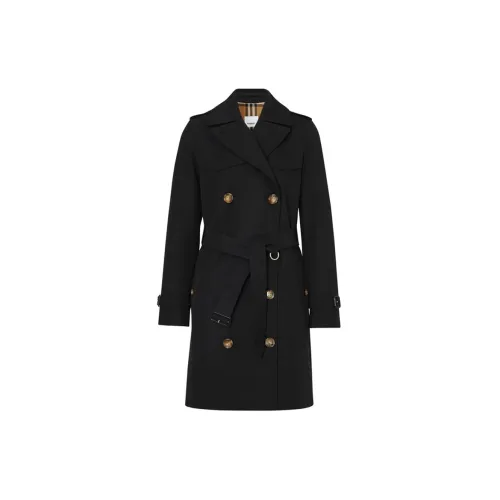 Burberry Trench Coats Women's Black