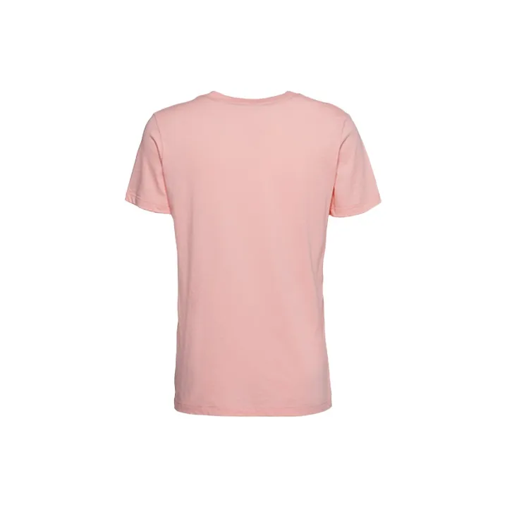 Converse Drop Shoulder Sleeve T Shirt Women's Pink-1
