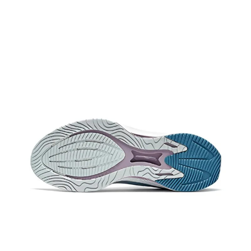 XTEP Tengyue Breathable Low Top Running Shoes Men's White Blue-4