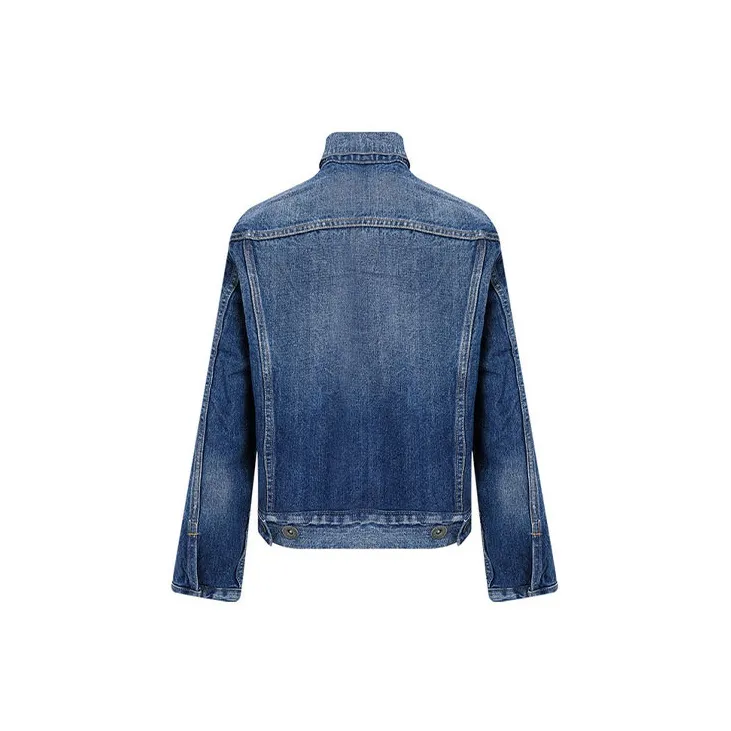 Levis Fitted Moderate Denim Jacket Women's Blue-1
