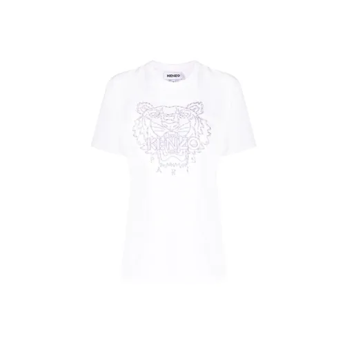 KENZO Classic Tiger Head T-Shirts Women's White