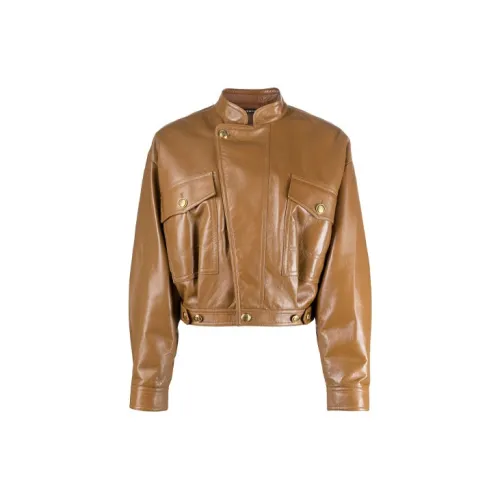 Givenchy Cropped Coats Women's Brown