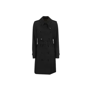 Burberry Double Breasted Belted Trench Coat