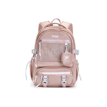 FILA Polyester Backpack Women's Dark Peach Red