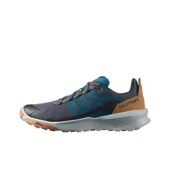 SALOMON Patrol Ms Cushioning, Slip Resistant, And Abrasion Resistant Low Top Outdoor Shoes Gray Blue