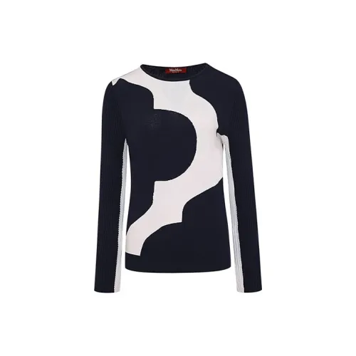 MaxMara Studio Sweaters Women's Navy Blue