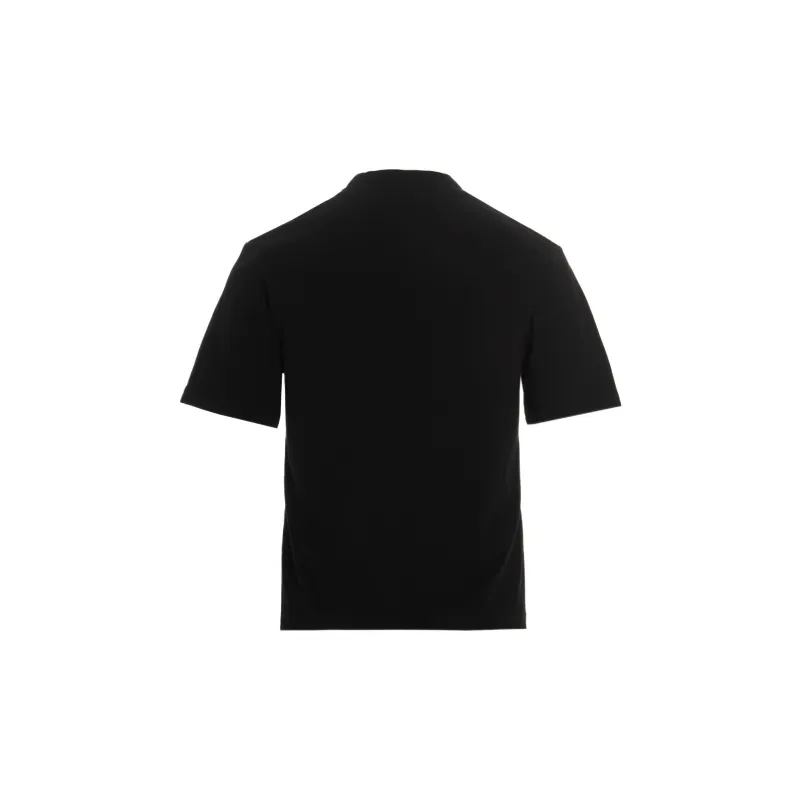 PALM ANGELS Women'ss Logo Fitted T Shirt Black/White-1