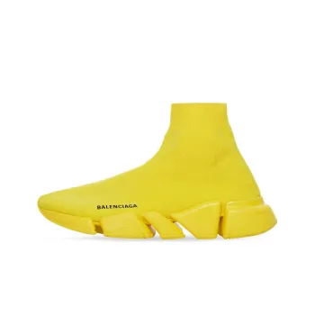 Balenciaga Speed 2.0 Monochrome Recycled Knit Yellow