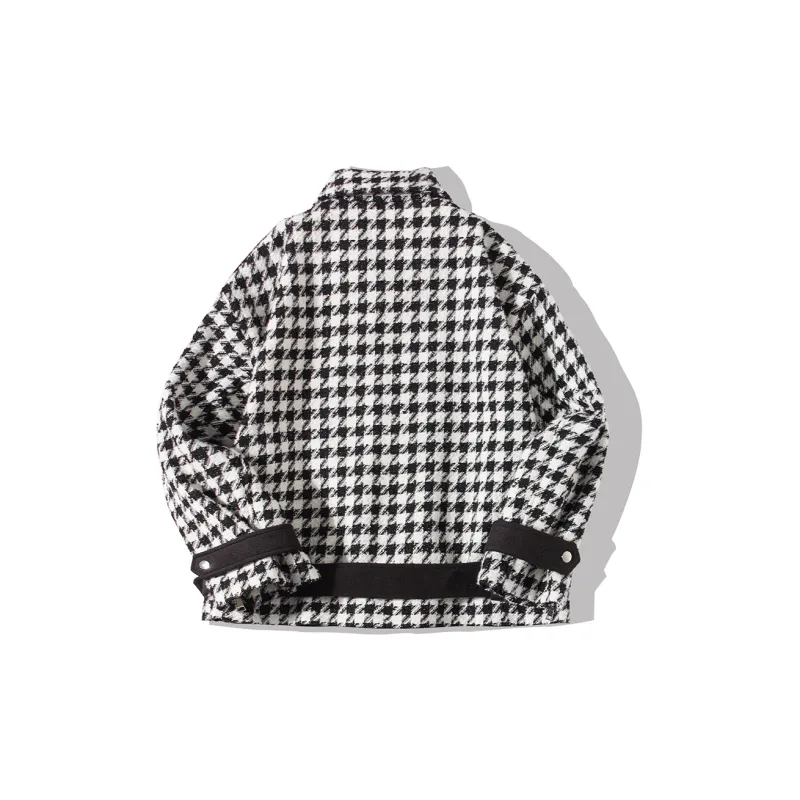 EPTISON WOMAN Jackets Women's Black White Plaid-1
