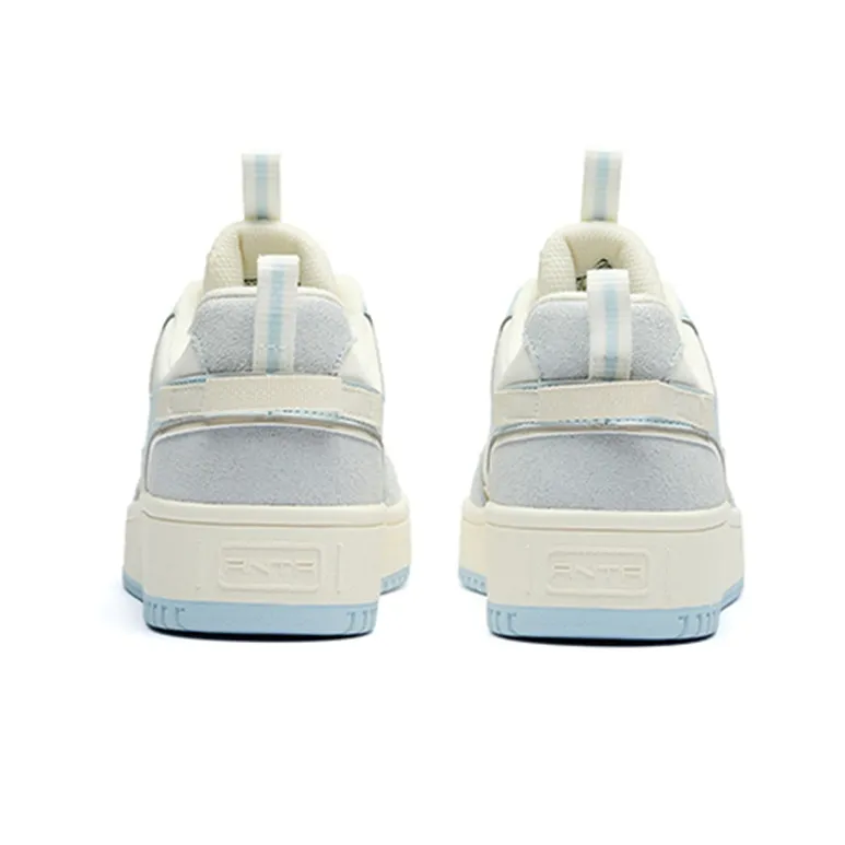 Anta Life Collection Low Top Skateboard Shoes Women's White Green Pink-3