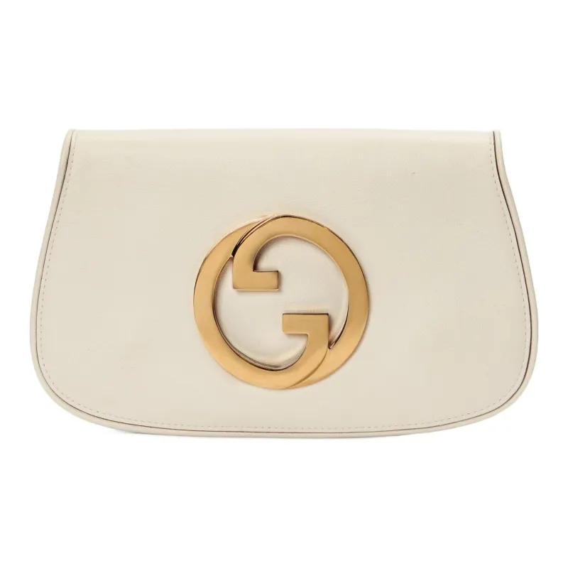 GUCCI Blondie Leather Chain Bag Shoulder Bag Shoulder Bag, Crossbody Bag Women's White-1