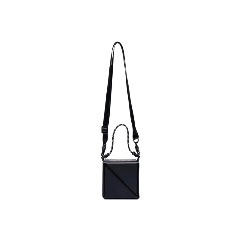 LiNing Polyurethane Crossbody Bag Regular Unisex Black-3