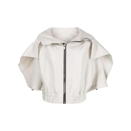 RICK OWENS Cropped Coats Women's White