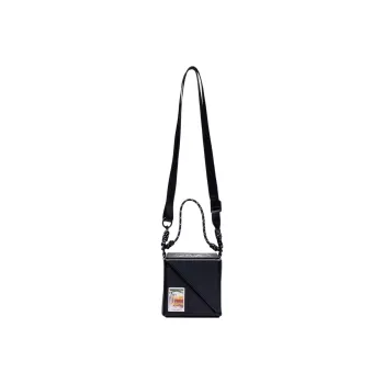 LiNing Polyurethane Crossbody Bag Regular Unisex Black