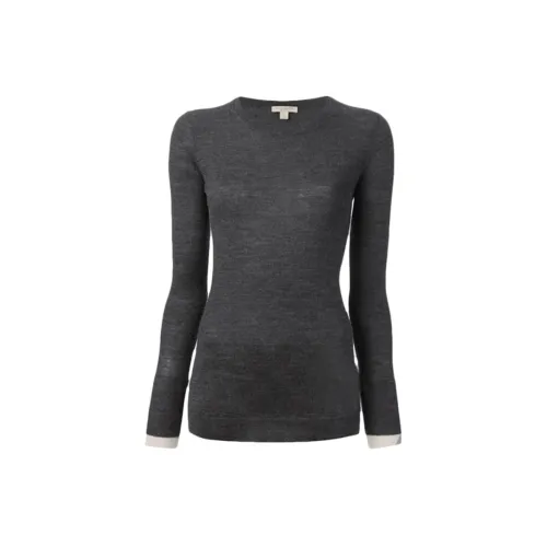 Burberry Cashmere Sweaters Women's Dark Gray