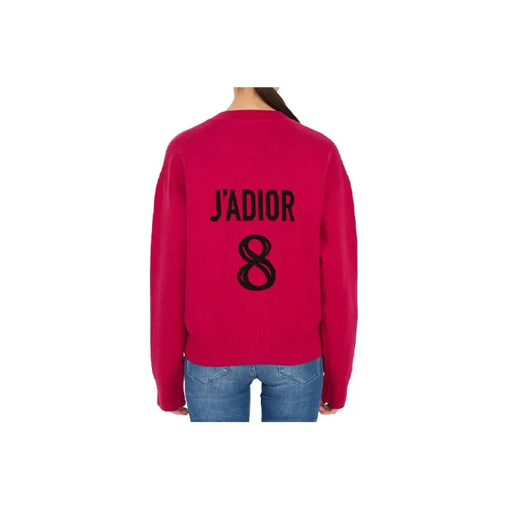 DIOR Loose Fit Knitwear Women's Red-1