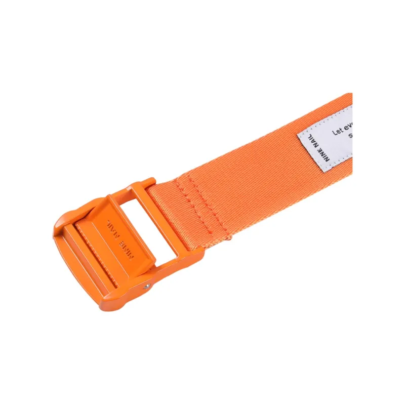 NINE NAIL Multicolor Smooth Buckle Nylon Belt Unisex Width 3.7cm-8