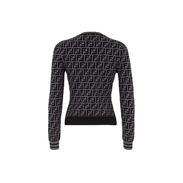 FENDI Knitwear Women's Black Gray Color-1