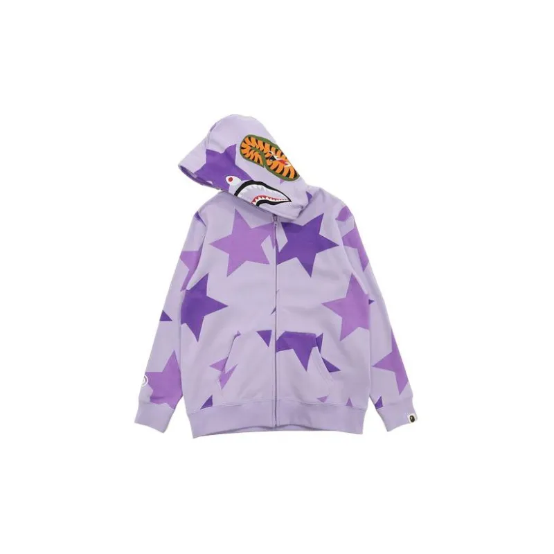 Bape Sta Shark Hoodie Purple-5