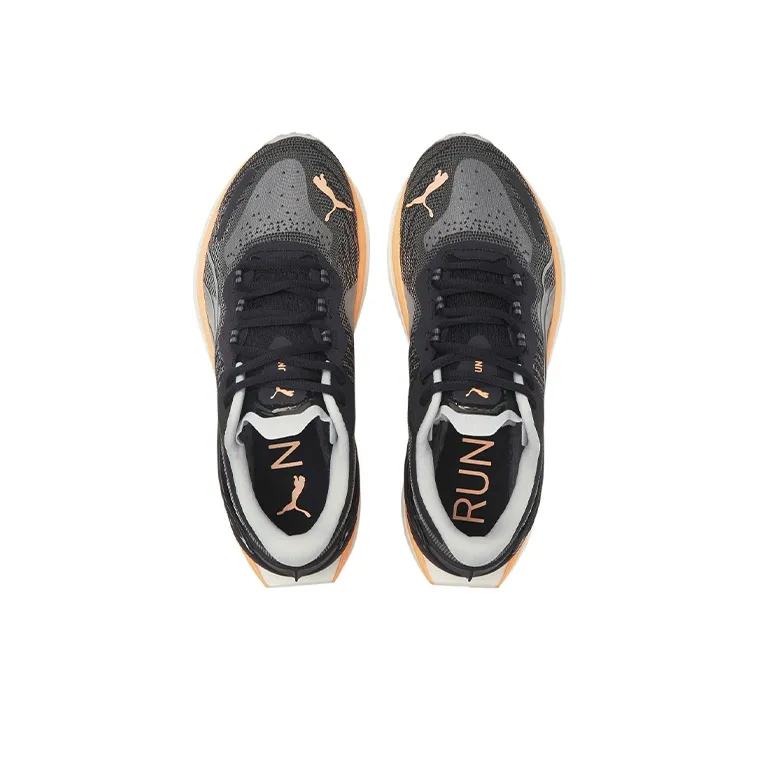 PUMA Run XX Nitro Running Shoes Women's Low Top Black/White/Orange-3