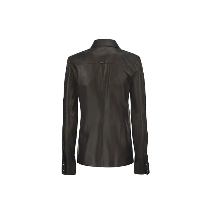SportMax Leather Jackets Women's Black-1
