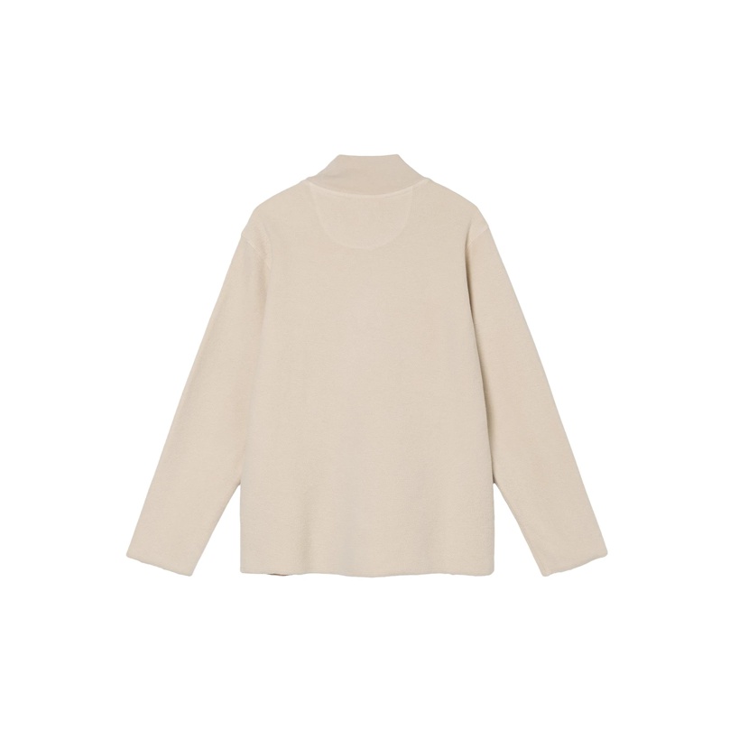 【Stussy】GEN MOCK NECK FLEECE Stussy Gen Mock Neck Fleece 'Natural' - POIZON