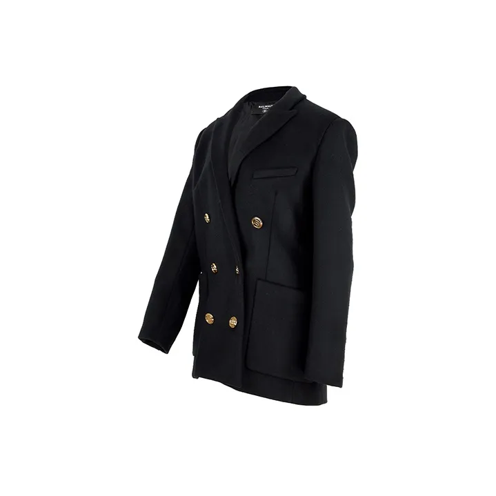 BALMAIN Double breasted Wool Blazer-3