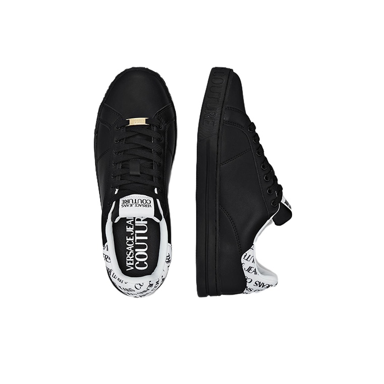 ★Versace Jeans Couture★スニーカーロー ロゴ コート 88 スニーカー ブラック,プリント | VERSACE JP